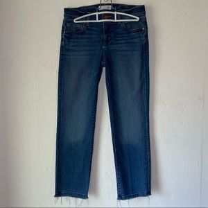 Ann Taylor Loft Straight Crop Jeans